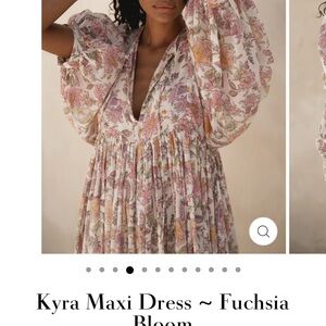 Daughters of India Floral Long Sleeve Dress